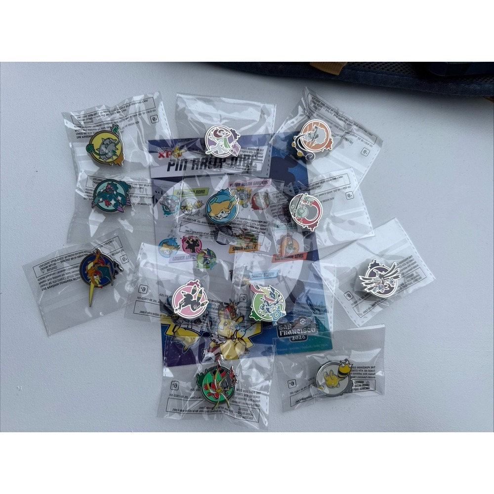 2026 Pokemon World Championships San Fran Pin Rally Full Set of 12 Pins COMPLETE